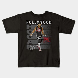 Hulk Hogan Hollywood Name Bars Kids T-Shirt